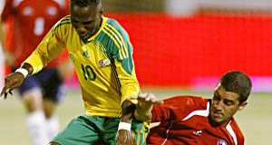 Teko Modise in action against Chile. Backpagepix