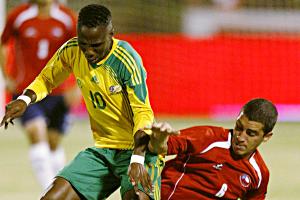 Teko Modise in action against Chile. Backpagepix