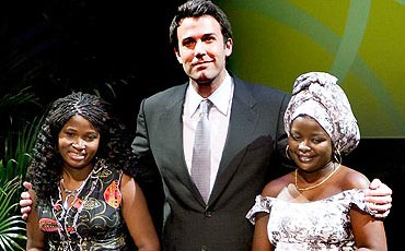 Ben Affleck and African Women being honored