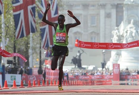 Mutai wins the race